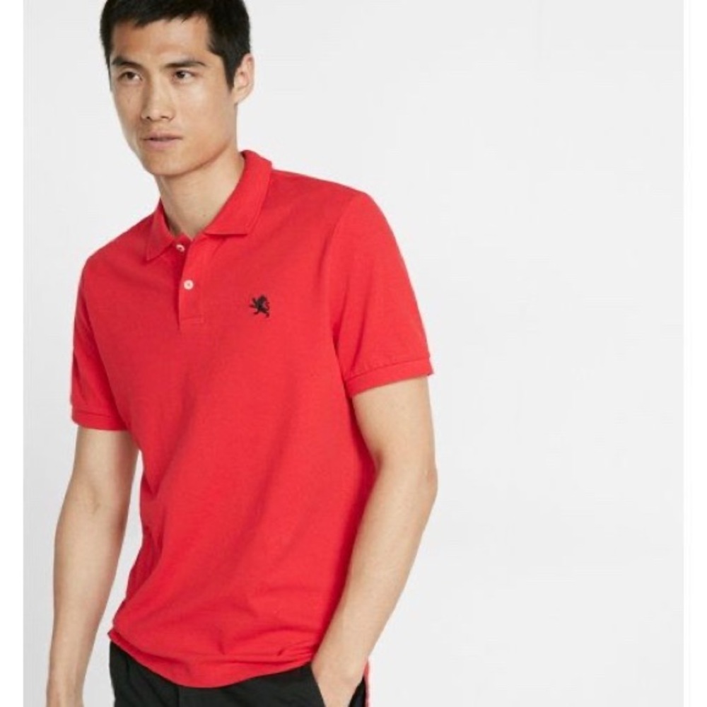 EUC Red Express Pique Polo Extra Large XL / TG